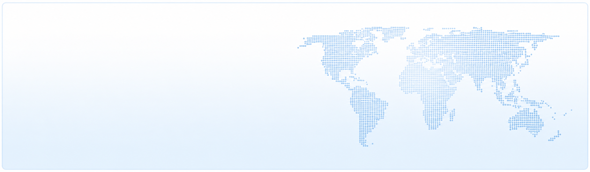Abstract dotted world map with blue network connections