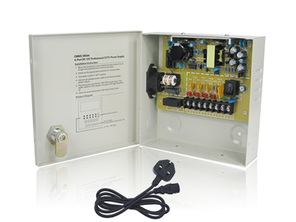 CMMS CS-201 access control power supply unit, front view